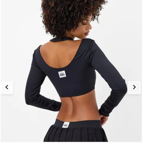 SALE Frankies Bikini Active Speedy Long Sleeve Crop Top NEW - Picture 2 of 5